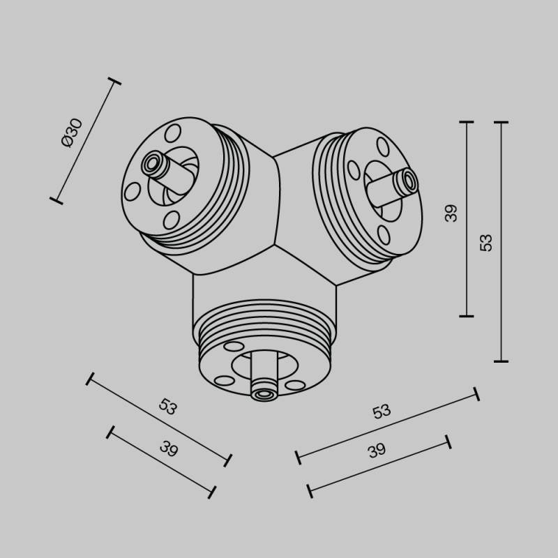 Коннектор Maytoni Technical CA016TC-B