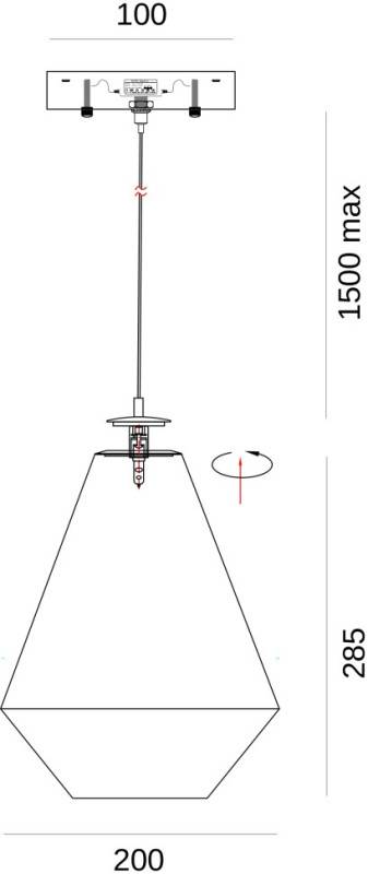 Подвесной светильник Fluorite FL1115-1P1