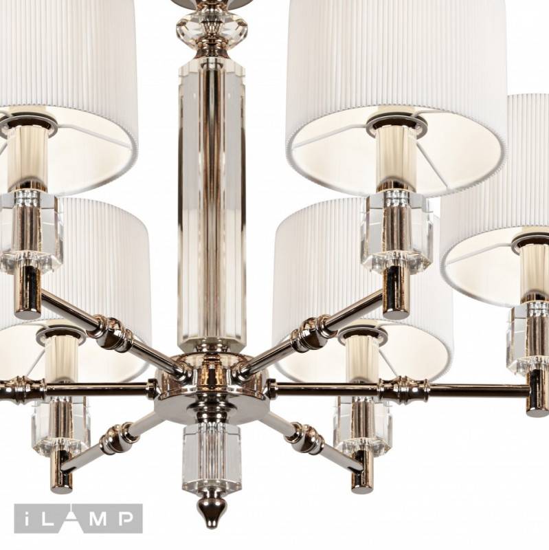 Подвесная люстра iLamp P2404-6 Nickel