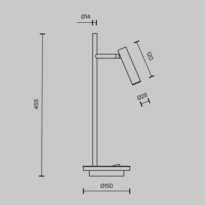 Настольная лампа Maytoni Z010TL-L8B3K