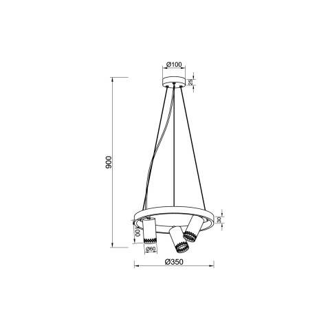 Подвесная люстра Vele Luce VL5784P03