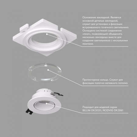 Кольцо декоративное Denkirs SCB DK3020/61-SCB