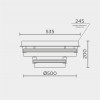 Накладной светильник MODELUX MDL.1057.530CL WH