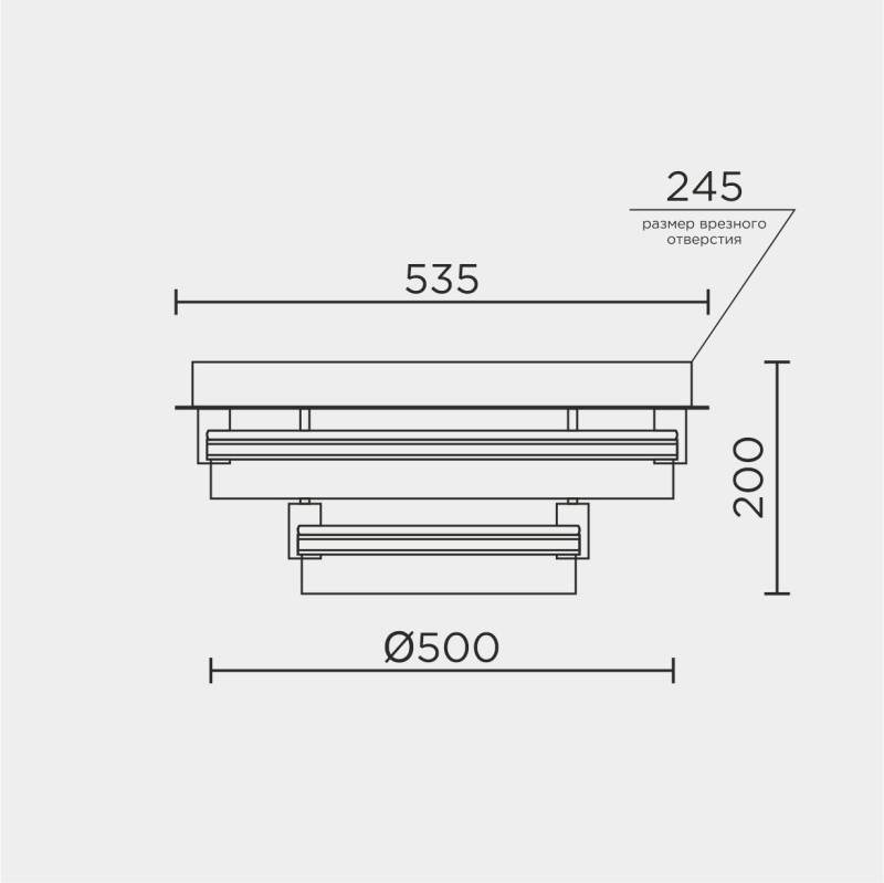 Накладной светильник MODELUX MDL.1057.530CL WH
