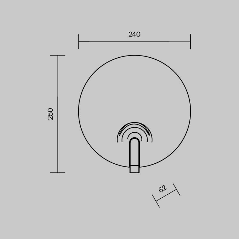 Бра Maytoni MOD481WL-L8BS3K