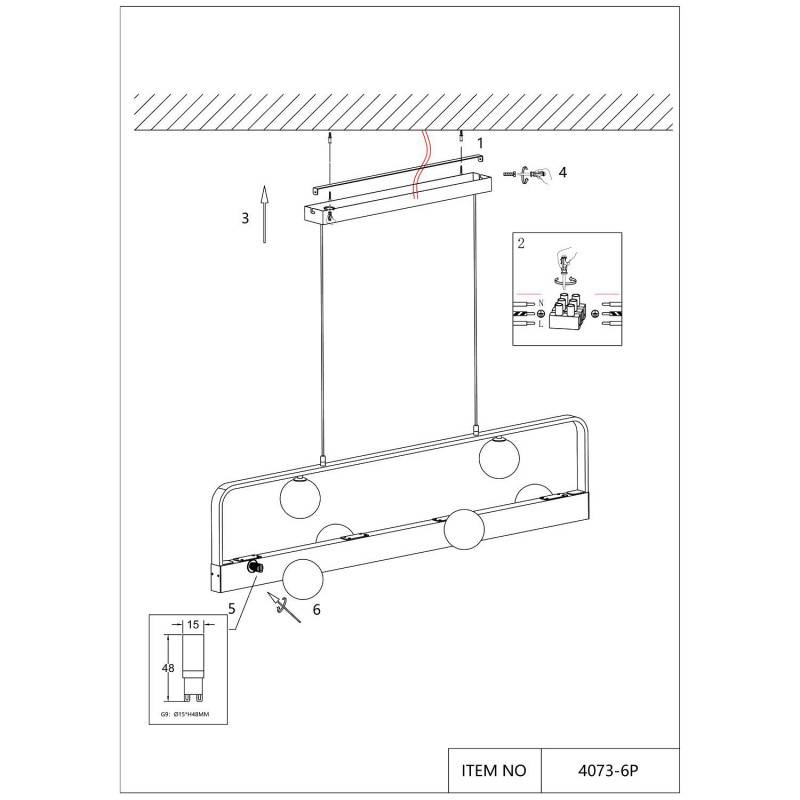 Подвесная люстра Favourite 4073-6P
