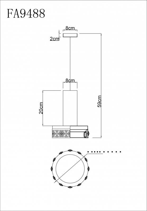 Подвесной светильник Ambrella Light FA9488