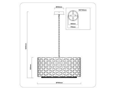 Подвесная люстра Ambrella Light LH41009