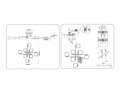 Накладная люстра Ambrella Light FL4890