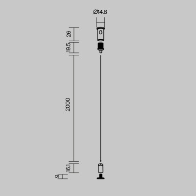 Подвесной комплект Maytoni Technical 642045