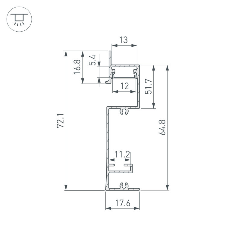 Профиль Arlight 043480