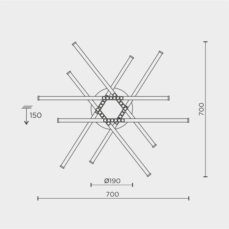 Накладной светильник MODELUX MDL.9374.600CL WH