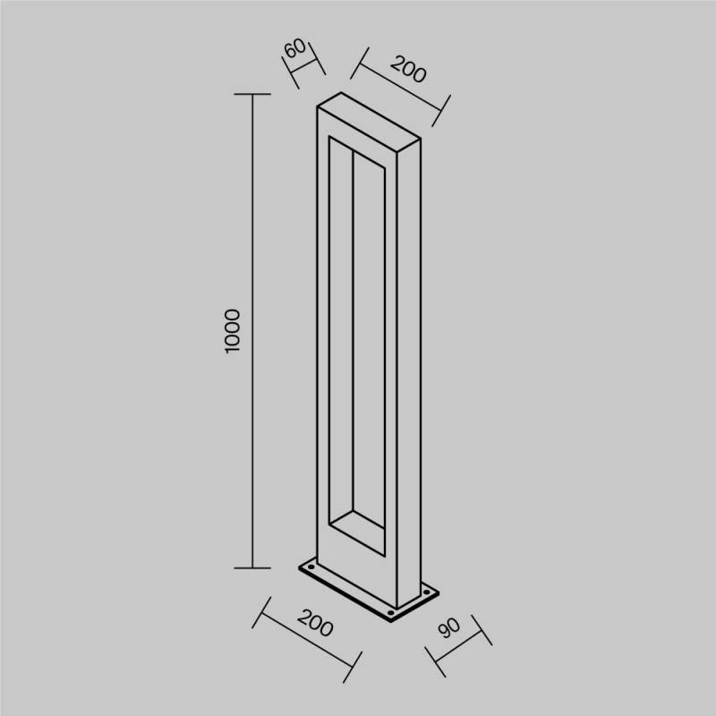 Садово-парковый светильник Maytoni O425FL-L10GF