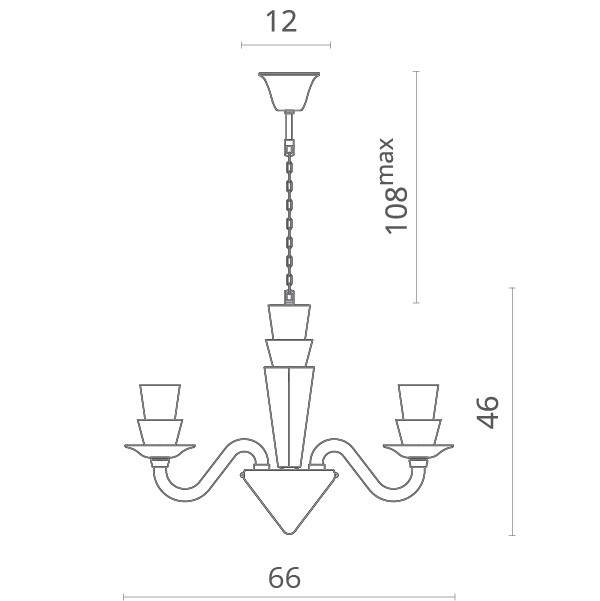 Подвесная люстра Divinare 5122/09 LM-6