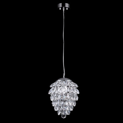 Подвесной светильник Crystal Lux CHARME SP1+1 LED CHROME/TRANSPARENT