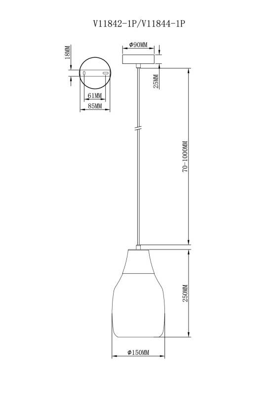 Подвесной светильник Moderli V11844-1P