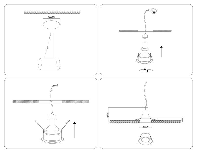 Встраиваемый светильник Ambrella Light TS51812