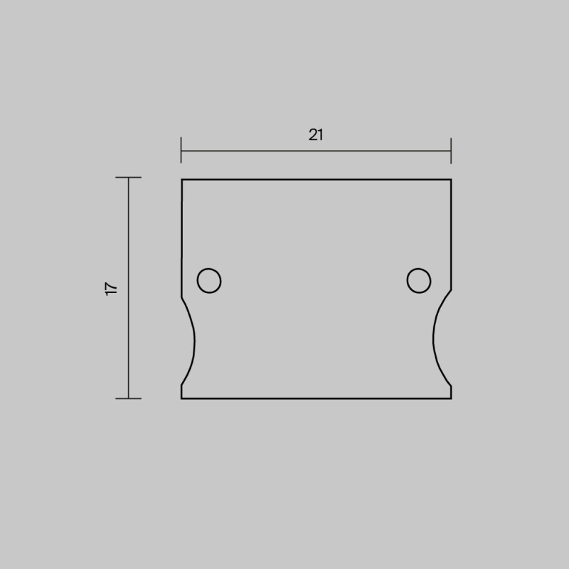 Заглушка профиля Maytoni Technical 642057