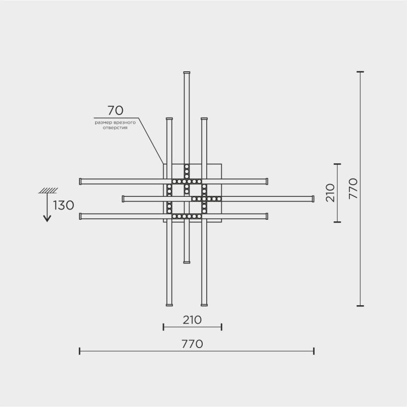 Накладной светильник MODELUX MDL.9376.700CL WH