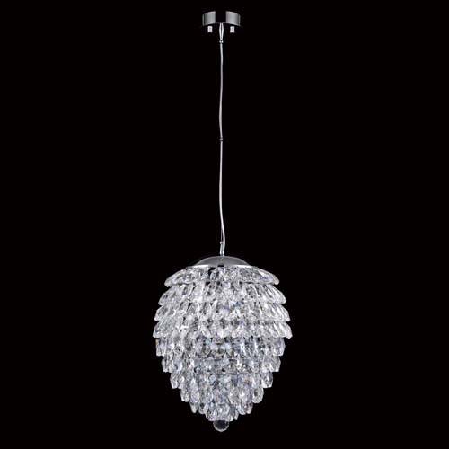 Подвесной светильник Crystal Lux CHARME SP3+3 LED CHROME/TRANSPARENT