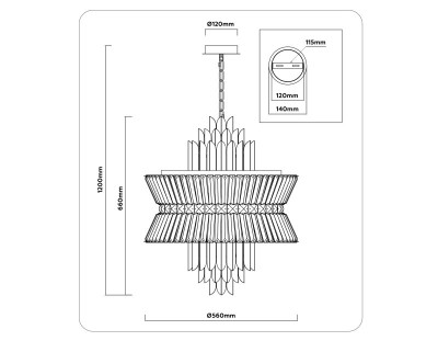 Подвесная люстра Ambrella Light LH41020