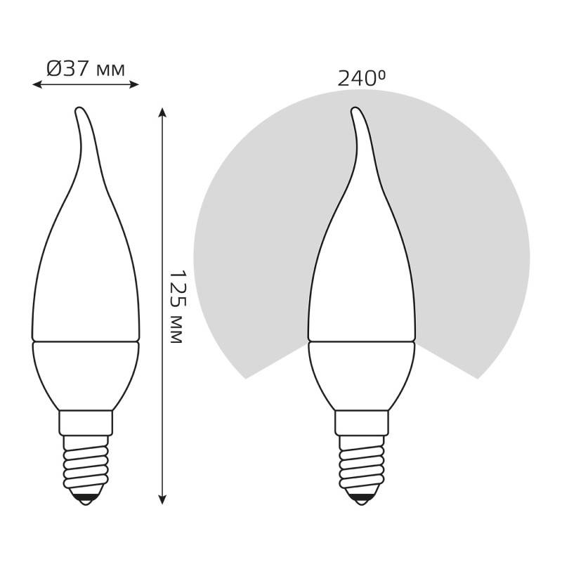 Светодиодная лампа Gauss 34128
