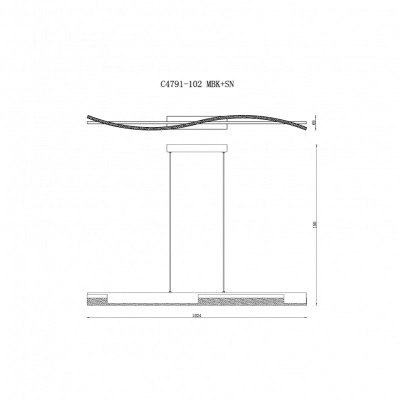 Линейный светильник iLedex C4791-102 MBK+BN