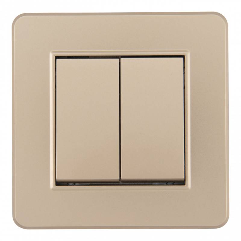 Выключатель Arte Milano SET16-1-30-2 shampan