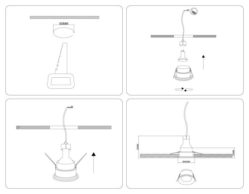 Встраиваемый светильник Ambrella Light TS51814