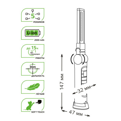 Фонарь Gauss GF803