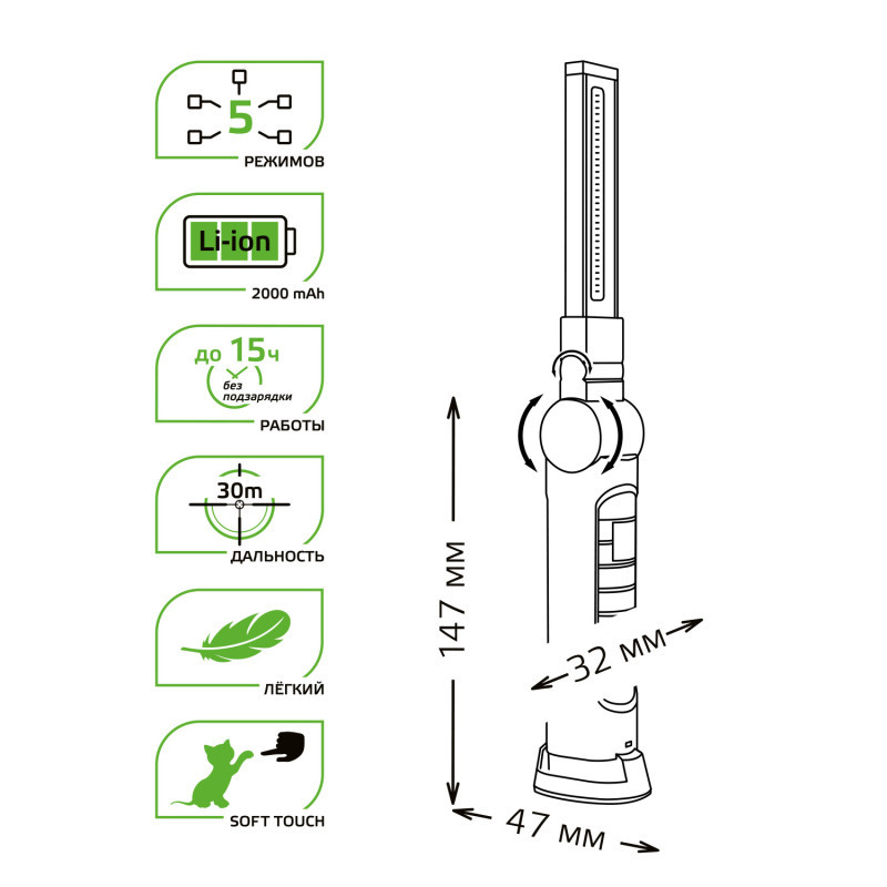 Фонарь Gauss GF803