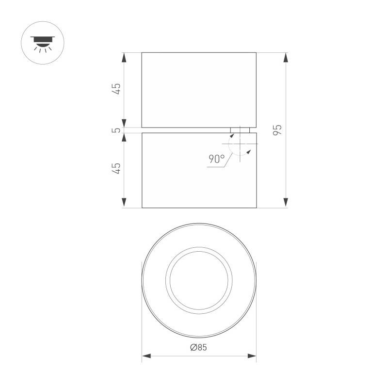 Спот Arlight 058607