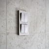 Выключатель Werkel W1120009 cеребряный рифленый