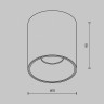 Накладной светильник Maytoni Alfa LED C064CL-12W4K-RD-WB