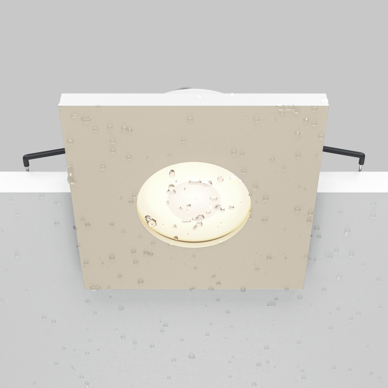 Влагозащищенный светильник Maytoni Technical DL083-01-GU10-SQ-W