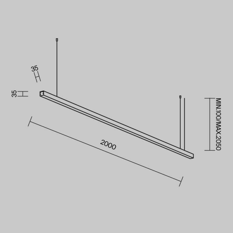 Офисный светильник Maytoni Technical LL312007