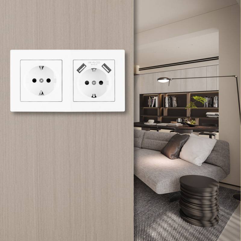 Розетка Arte Milano SET06-2-47-1-40-1 white