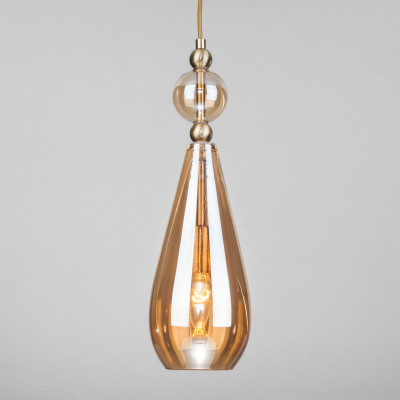 Подвесной светильник Eurosvet 50202/1 янтарный