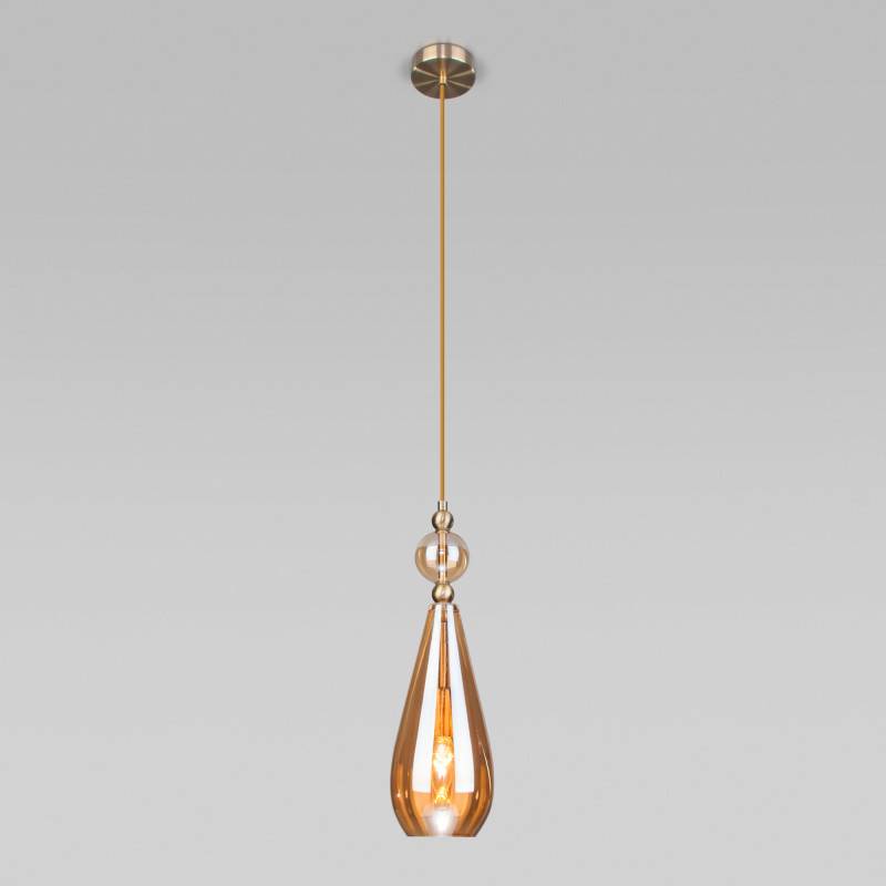 Подвесной светильник Eurosvet 50202/1 янтарный