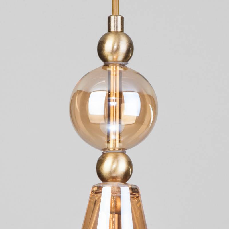 Подвесной светильник Eurosvet 50202/1 янтарный