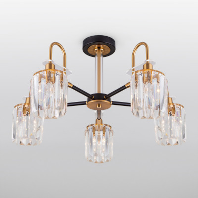 Люстра на штанге Eurosvet 70090/5 черный