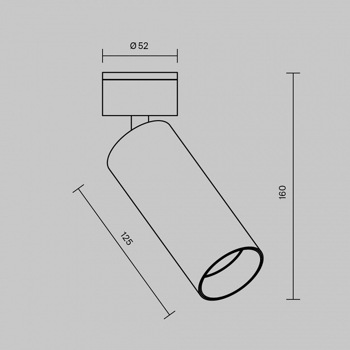Светильник на штанге Maytoni FOCUS LED C055CL-L12W2.7K-W-BS