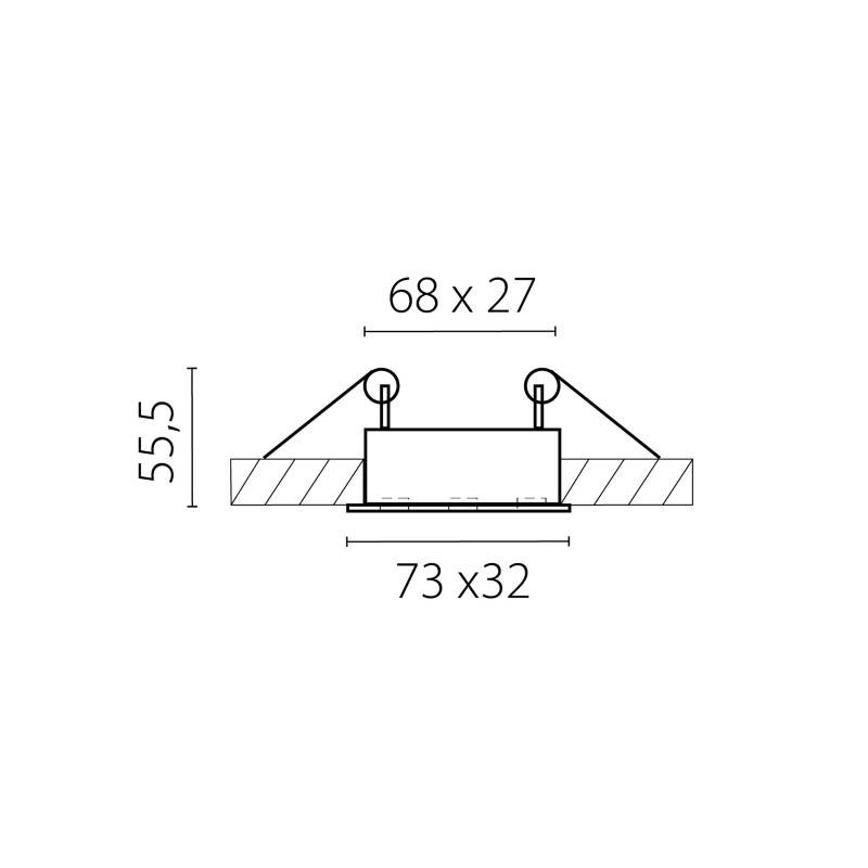 Встраиваемый светильник Lightstar 080146