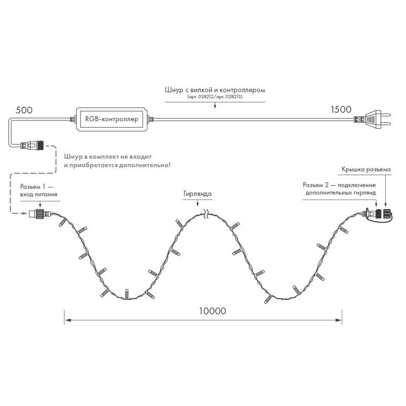 Светодиодная нить ARdecoled 031119