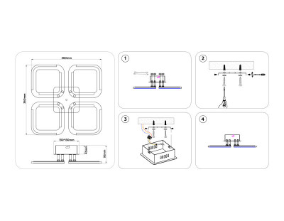 Накладная люстра Ambrella Light FA8947