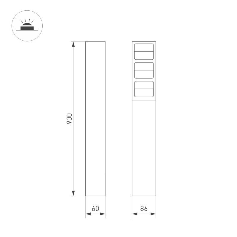 Садово-парковый светильник Arlight 050729