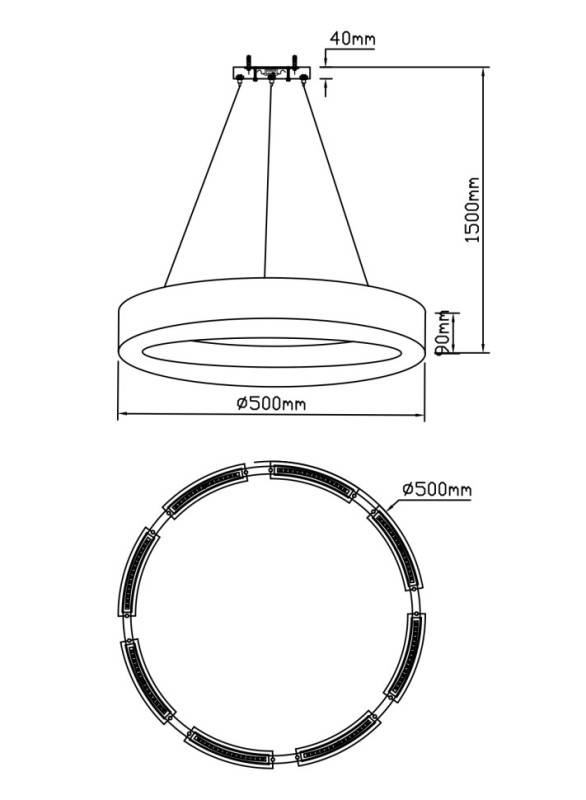 Подвесная люстра Fluorite FL1069-5P