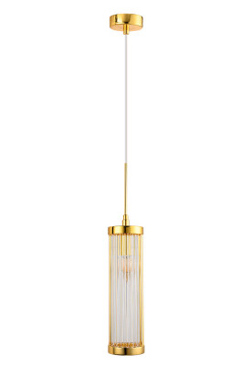 Подвесной светильник Crystal Lux TADEO SP1 D100 GOLD/TRANSPARENTE