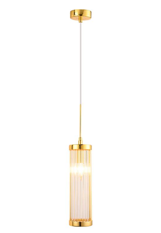 Подвесной светильник Crystal Lux TADEO SP1 D100 GOLD/TRANSPARENTE