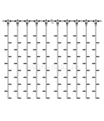 Светодиодный занавес Laitcom PCL202-10-2W